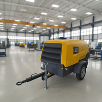 Compresseur d'air mobile Atlas Copco XAS78 7 bars avec 160 CFM, 100 psi, lubrifié, état neuf, moteur diesel pour l'exploitation minière