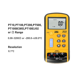 جهاز معايرة مستشعرات درجة الحرارة المقاومة VA720 يحاكي ويسجل 7 مستشعرات - Product Image 2