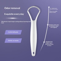 Grattoir à langue en acier inoxydable, antibactérien, avec poignée ergonomique, nettoyeur de langue pour adultes, réduit la mauvaise haleine, hygiène buccale à domicile, OEM