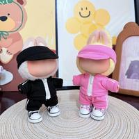 Ensemble de vêtements décontractés et sportifs pour poupée de 17 cm, incluant une casquette de baseball et des chaussures, accessoires pour Labubu