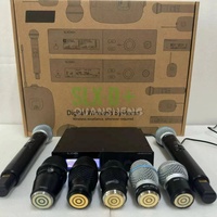 Système audio sans fil professionnel SLXD4D+ BETA87 SLXD1, double récepteur, microphones portatifs pour sonorisation en direct