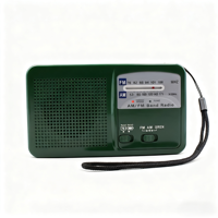 Radio numérique d'urgence portable AM/FM à manivelle solaire, alimentée par batterie, avec lampe torche et fonction dynamo, compatible NOAA pour les informations météo et les alertes de tempête