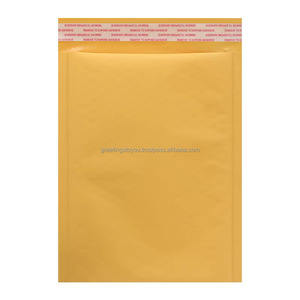 Sobres Acolchados de Burbuja Kraft de 8.5x11 Pulgadas, Amarillos, Autosellables, Opacos, Ecológicos, Reciclables, Ligeros, para Envío - Product Image 1
