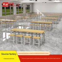 Tabouret suspendu pour table à manger 4-8 personnes Ensemble de meubles de restaurant Design moderne Matériau métallique