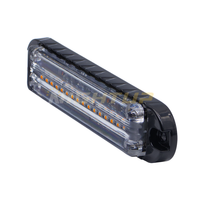 Feux de signalisation d'urgence à LED haute luminosité 12V 24V, feux stroboscopiques à LED pour montage en surface de voiture, feux stroboscopiques à LED pour calandre, SAE R65 CE IP67