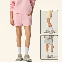 Nouveaux shorts de sport décontractés en molleton multicolores, amples, en coton, avec cordon de serrage, essentiels pour le sport, pour femmes
