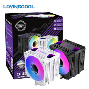 Lovingcool High Quality New Air-cooled Radiator 6 Heat Pipe ARGB CPU Cooler PWM <b>Computer</b> <b>Fan</b> LGA Universal Direct Factory Price - Product Image 1