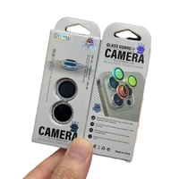 2PCS 2 Set Film de protection pour appareil photo Emballage de vente au détail Couvercle d'écran pour appareil photo Protecteur d'objectif Boîte d'emballage