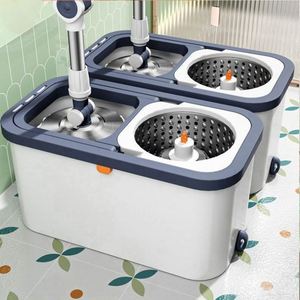 Household Double Drive Portable High Capacity Four-Side Wringing 360 Degree <b>Rotating</b> Self-Wringer Extendable Handle <b>Mop</b> - Product Image 3