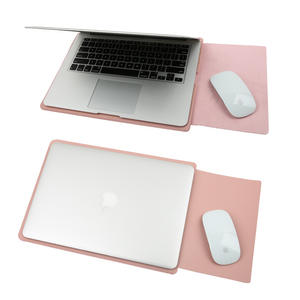 Di Cuoio DELL'UNITÀ di elaborazione Del Manicotto Del Computer Portatile per <span class=keywords><strong>Macbook</strong></span> 13 <span class=keywords><strong>14</strong></span> Pollici <span class=keywords><strong>Custodia</strong></span> In Pelle Con Il Mouse Del Sacchetto Pad Pad Scrivania - Product Image 2