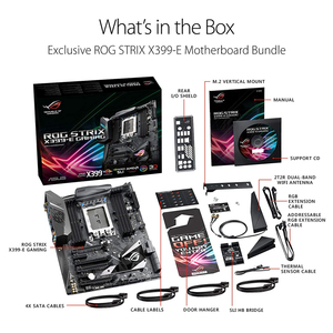 Asusrog sTR4เกม X399-E Strix X399 SATA 6กิกะไบต์/วินาทีเมนบอร์ด USB 3.1 EATX AMD เวิร์กสเตชันแบบขยาย - Product Image 6