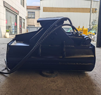 RSBM Heavy Duty Hydraulic Tilt Bucket untuk Mini Excavator 3,5 Ton, Bucket Pembersih Putar dengan Tepi yang Dapat Dipasang dengan Baut