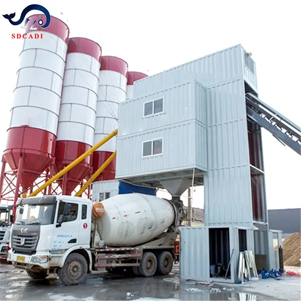 SDCAD Brand mobile concrete batching plant 20m3 h mobile concrete plant mobile design plant price