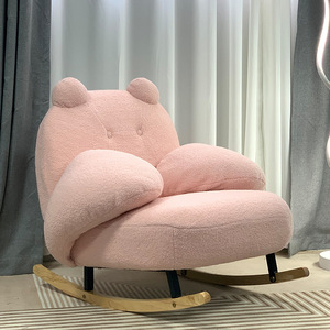 Poltrona Moderna di Lusso in Stile Nordico per Soggiorno, Sedia Singola in Shearling per Camera da Letto, Arredamento per la Casa - Product Image 3