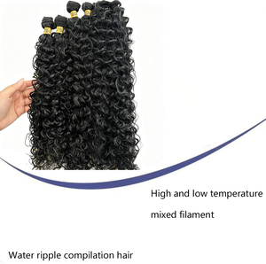 Extensiones de Cabello Químicas de Primera Calidad, Estilo Ruili, Largas y Rizadas, Tejidas, Juego de Seis Piezas, para Comercio Exterior Africano Transfronterizo - Product Image 3
