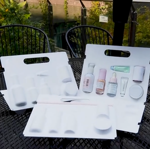 Inserto in pasta confezionato per bagassa di canna da zucchero biodegradabile biodegradabile - Product Image 1