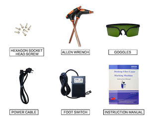 20W 30W Portable Bench-Top Fiber Laser Engraving & Marking Machine for Metal AI/DWG Supported Air-Cooled - Product Image 4