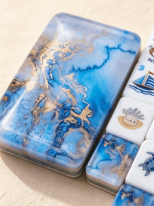 Distinctive Premium Acrylic Cloisonne Inspired Luxury Style Acrylic <b>Mahjong</b> <b>Set</b> With Case for E-commerce Brand Customized <b>Set</b> - Product Image 2