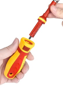 18-in-1 Multi-Function Retractable <b>Screwdriver</b> Multiple Bits Magnetic Tip Plastic Handle DIY Home Repair Tool <b>Set</b> - Product Image 2