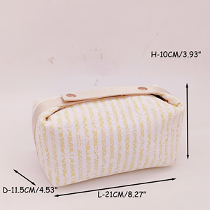 Fashion Women Eco-Friendly Large Lace <b>Makeup</b> Bags Reusable Custom DIY Zipper Soft Handle <b>Storage</b> Pouches Portable Travel - Product Image 6