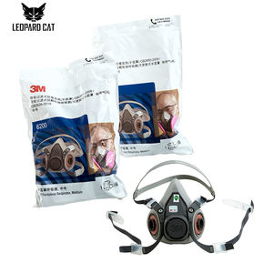 Masker 3M 6200, Masker Gas Setengah Wajah 3M, Respirator, Masker Gas Setengah Wajah yang Dapat Digunakan Kembali, Alat Pelindung untuk Pekerjaan Penggilingan - Product Image 1