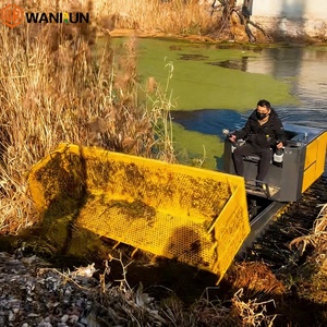 Bateau amphibie de nettoyage de rivières et de lacs, bateau de nettoyage d'eau, Baot de nettoyage aquatique à vendre – Ce désherbeur amphibie est disponible - Product Image 4