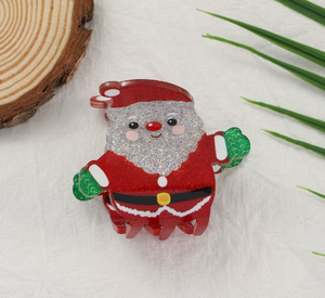 Pinzas de Pelo Acrílicas Navideñas de Alta Calidad para Mujer, Pinzas de Pelo Lindas con Dibujos Animados, Accesorios Festivos para el Cabello - Product Image 5