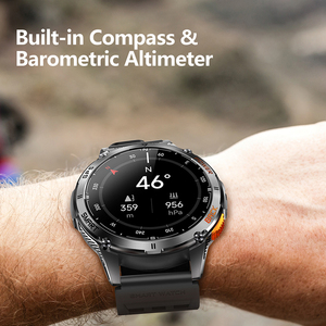 Reloj Deportivo para Exteriores EDS K67A, 3ATM, GPS, Brújula, Altímetro, Barómetro, Linterna, Llamadas por Bluetooth, Pantalla AMOLED, Batería de 530 mAh, Memoria de 4 GB - Product Image 4