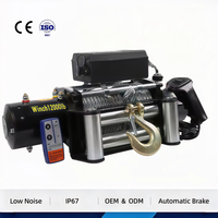 Treuil 12V sans fil à télécommande avec frein automatique et câble en acier galvanisé CE, antidérapant, pour remorques tout-terrain et récupération de camions