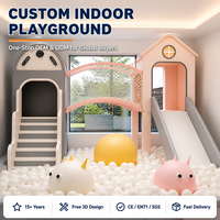 Aire de jeux intérieure commerciale pour enfants, château gonflable, aire de jeux certifiée CE, piscine à balles rembourrée en mousse, toboggan, tunnel, structure d'escalade pour écoles