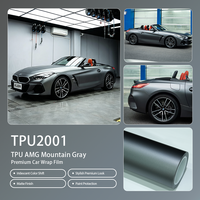 Film de protection de voiture KUBN TPU AMG Mountain Gray, finition mate, revêtement nano OEM, anti-âge, modification de la voiture