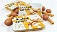 Rouleaux d'œufs croustillants au sucre et au fromage faits à la main, vente en gros, marque privée personnalisée, usine de snacks, approvisionnement direct en vrac, boîte cadeau, boulangerie
