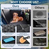 Tapis de siège de voiture pour animaux de compagnie en similicuir amélioré, extra-large, imperméable et résistant à la saleté, et coussin de voyage pour chien pour la banquette arrière de la voiture