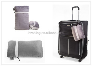 <span class=keywords><strong>Oreiller</strong></span> de voyage Compact et souple, en mousse à mémoire de forme râpée et tissu molletonné Super doux pour un confort maximal le voyage - Product Image 4