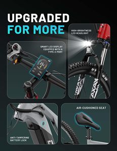 จักรยานไฟฟ้า EU Stock Duotts E29 สำหรับปั่นบนภูเขา  จักรยานอีไบค์  จักรยานไฟฟ้า  บิซิเคลต้า อิเล็คทริกา  เวโล อิเล็คทริก - Product Image 6