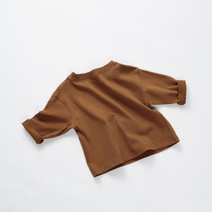 Kaos Bayi Musim Gugur 100% Katun Organik, Baju Anak Motif Hewan, Atasan Kasual Lengan Panjang untuk Anak Laki-laki dan Perempuan, Pakaian Rajut Musim Panas - Product Image 6