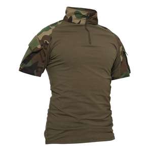 Camisas Tácticas de Manga Corta con Camuflaje para Hombre, con Cremallera, Tejido Transpirable para Uso en Exteriores - Product Image 5