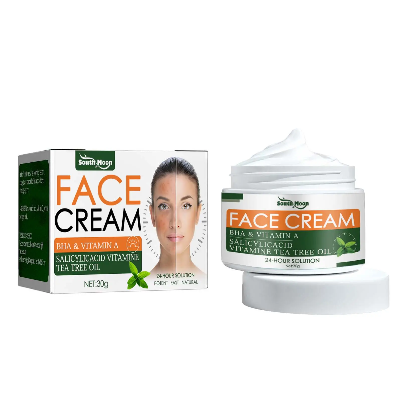 South Moon Skin Cream Lightening Acne Scar Repair Pit Skin Clearing Whitening Organic Acne Cream