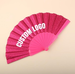 Éventail décoratif de marque avec logo personnalisé pour cadeaux d'entreprise, décoration d'événements, fêtes, festivals, spectacles et activités commerciales - Product Image 1