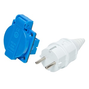ปลั๊กไฟยุโรป 220V แบบกันน้ำ IP44 ป้องกันการหลุดร่วง ไม่ต้องต่อสายดิน วัสดุพลาสติก 1 ช่องเสียบ - Product Image 4