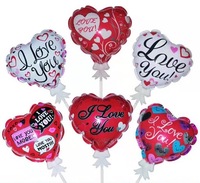 Huming – ballons en feuille d'aluminium pour la saint-valentin, de haute qualité, décoration de mariage, en forme de cœur, auto-gonflage, ballons de fête