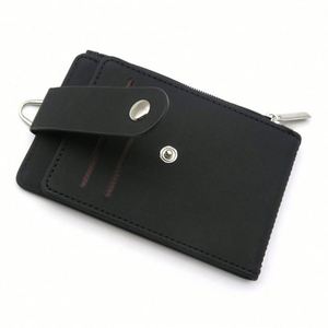 Custom PU Leather Multi-Slot Flip Cover Card Case Foldable Work ID Card Holders & Badge Reels with <b>Polyester</b> <b>Lanyards</b> - Product Image 6