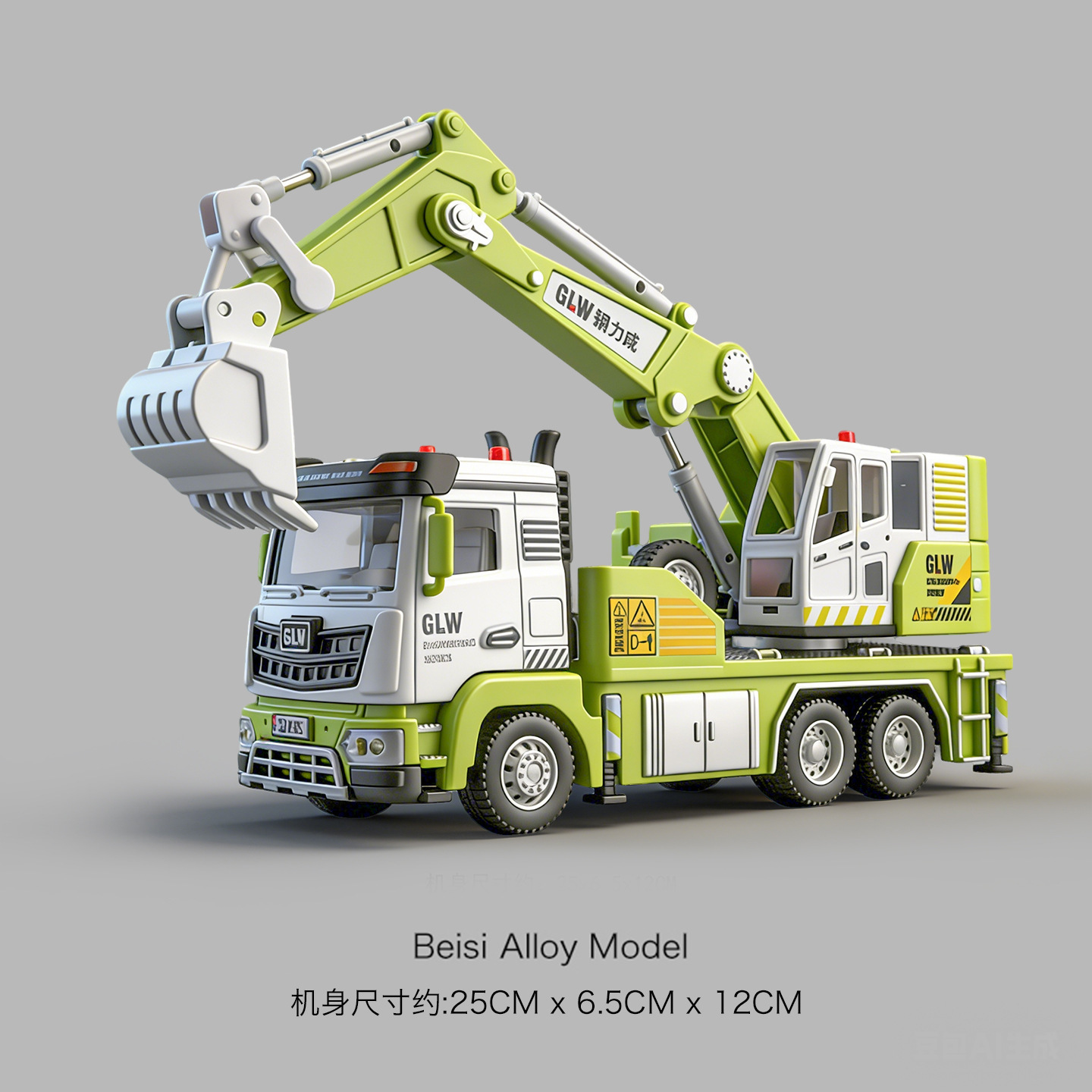 Excavadora verde