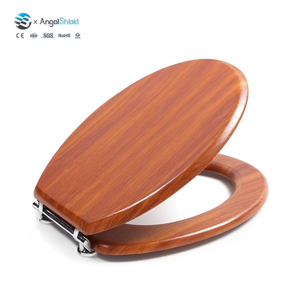 Good Quality Wc Seat Cover Customizable Residential Round Wooden Toilet Seat With Cover Closed Front Design Batch Production · image 1