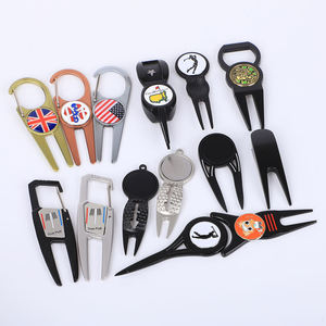 Outil de réparation de divots de golf en métal 3-en-1 de qualité supérieure avec marqueur de balle magnétique et support, personnalisable avec logo - Product Image 4
