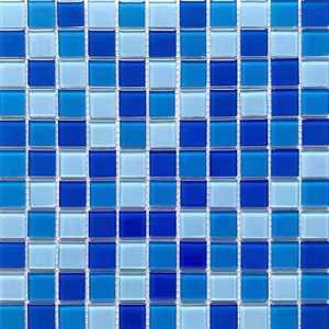 <span class=keywords><strong>Mosaico</strong></span> Foshan JBN, superventas, 300*300, azulejos de <span class=keywords><strong>mosaico</strong></span> de cristal azul para piscina, precio al por mayor, malla fuerte de alta calidad - Product Image 2
