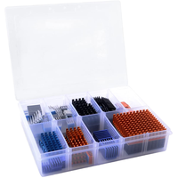 Kit de 102 pièces en cuivre avec ruban adhésif conducteur pour refroidissement personnalisable des Raspberry Pi, VRM, VRAM, CPU, GPU, VGA, petits circuits intégrés et ventilateurs d'ordinateur portable