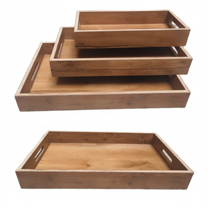 Plateau carré en bois de meilleure qualité décoration de plateau de service pour la cuisine, la maison et les hôtels - Product Image 1