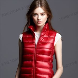 Logotipo personalizado/Fabricantes de ropa personalizada al por mayor <span class=keywords><strong>mujer</strong></span> <span class=keywords><strong>chaleco</strong></span> sin mangas ultraligero abajo chaqueta señoras <span class=keywords><strong>chaleco</strong></span> acolchado - Product Image 3