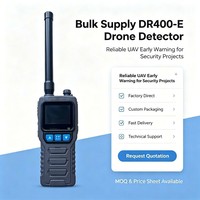 Détecteur de drones DR400-E avec transmission de données de fréquence de télécommande, dispositif anti-détecteur portable et bracelet